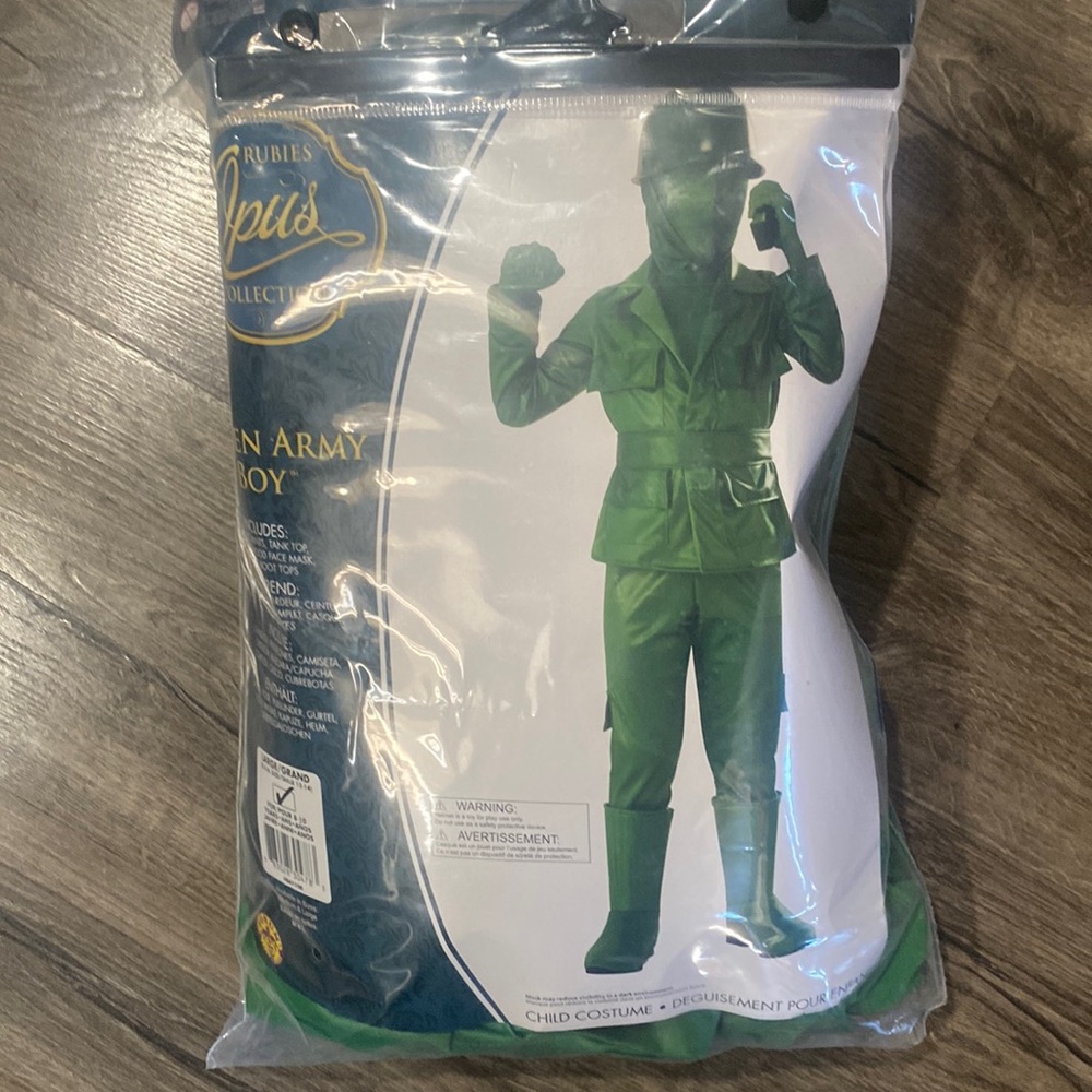 Green army boy costume